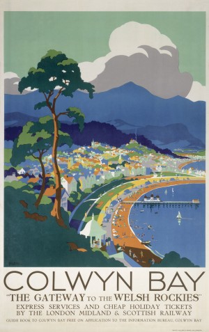 Colwyn Bay vintage travel poster